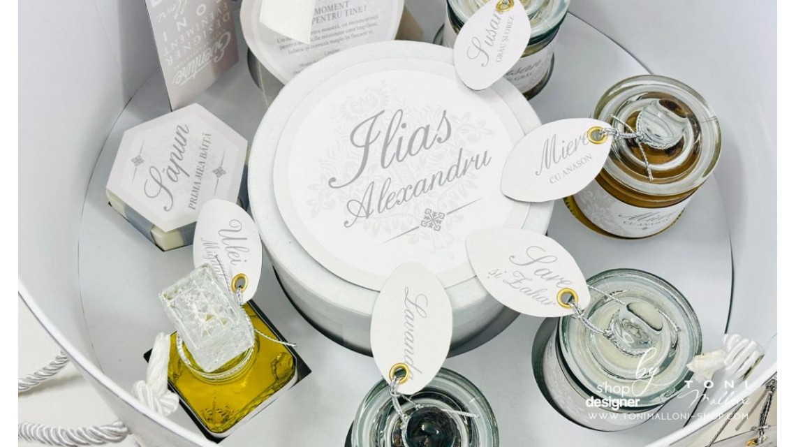 Set Prima Baita cu nasii dupa Botez pentru Băieți cu fulgi de nea 20